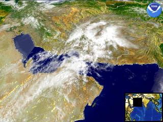 ペルシア湾の衛星画像